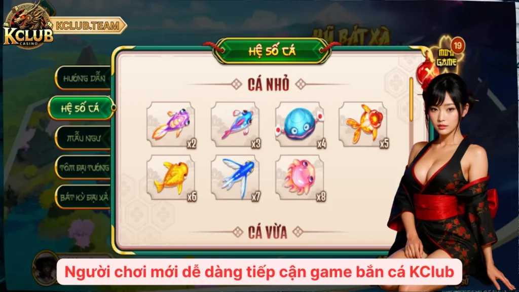 Bắn Cá KClub: Nổ Hũ Triệu Xu – Hạ Boss Nhận Code Khủng 5 Người chơi mới dễ dàng tiếp cận game bắn cá KClub