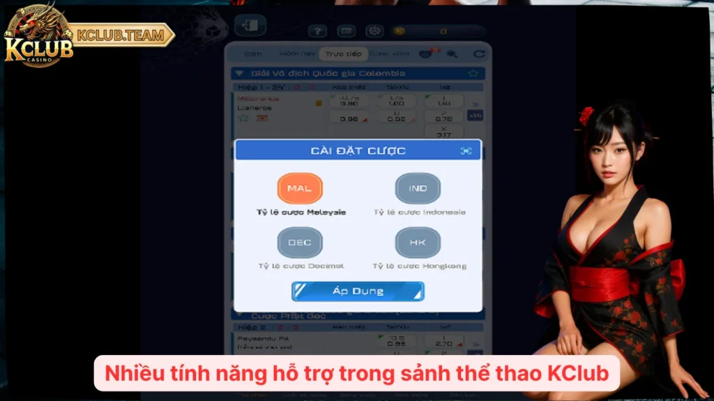Thể Thao KClub – Cược Mọi Trận Cầu, Sống Trọn Cảm Xúc 4 Nhiều tính năng hỗ trợ trong sảnh thể thao KClub